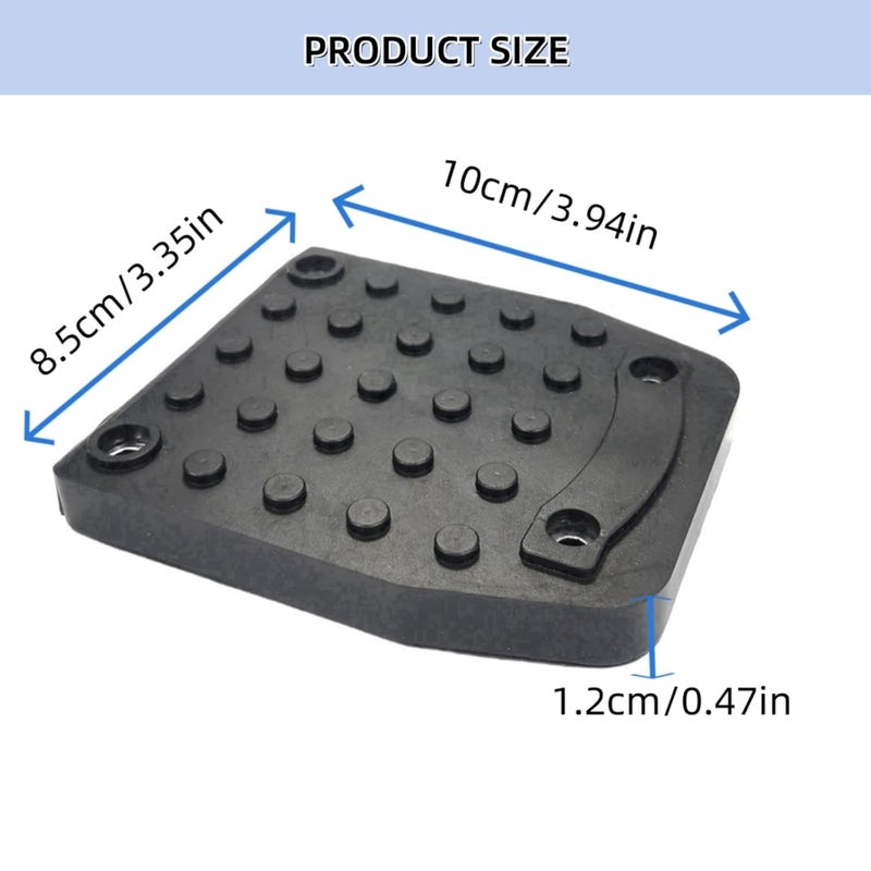VanHuavic 4-Piece Drywall Stilt Sole Non-Slip Replacement Kit,Heavy-Duty Stilt Anti-Slip Mat Anti-Slip Stilt Mats for Construction, Painting, Electrical Work, Plastering, Street Performances - Image 2
